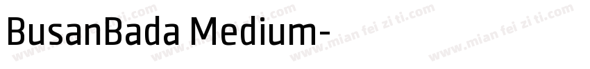 BusanBada Medium字体转换